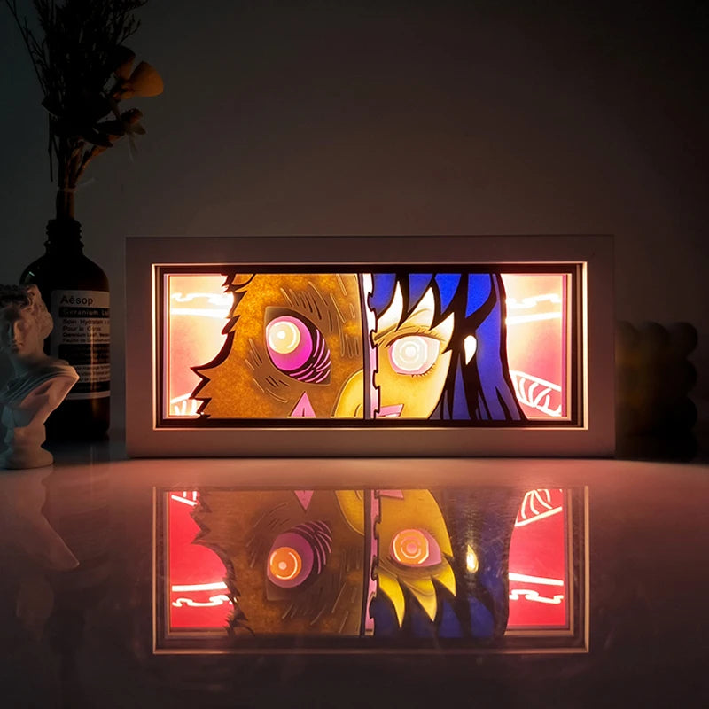 Lampe LED 2D Multi-anime avec télécommande