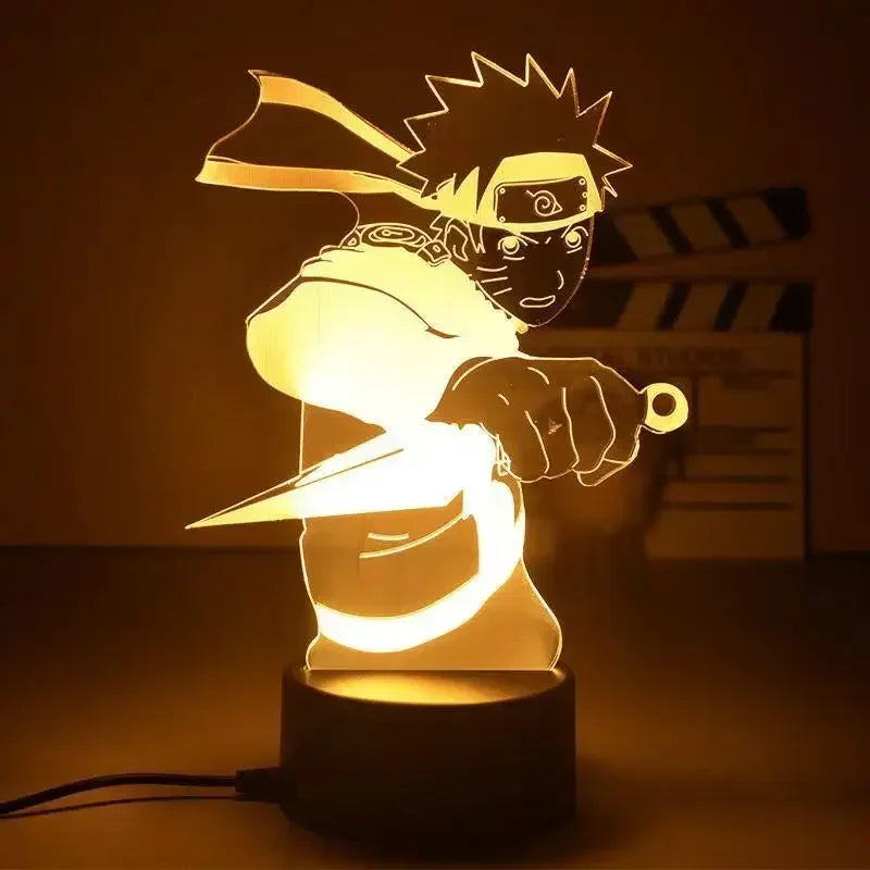 Lampes LED 3D Naruto – Illuminez votre univers ninja