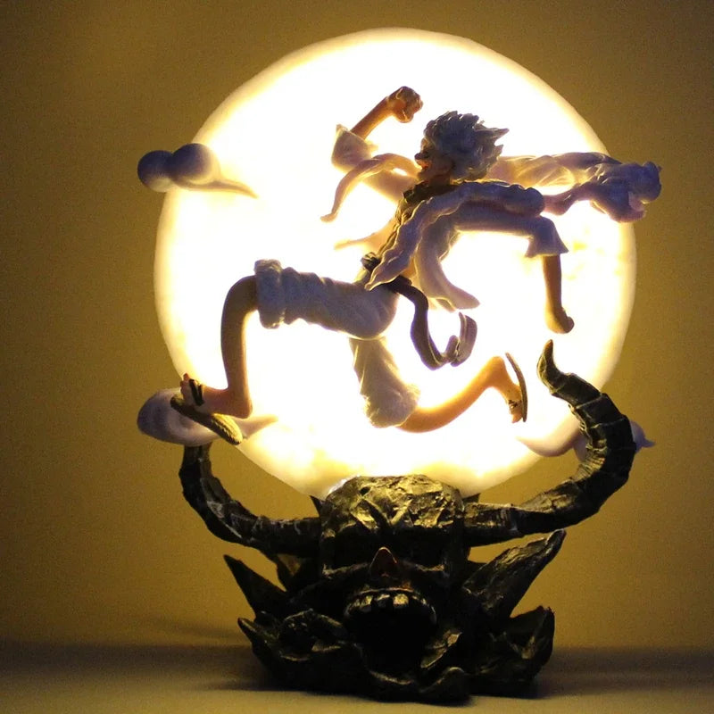 Figurine Luffy - Éclairé par la Lune (LED intégrée)